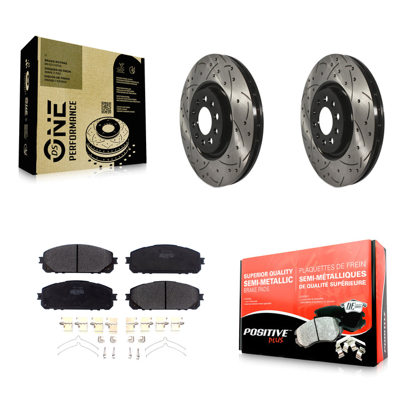 Transit Auto KDF-100620 Disc Brake Kit for 2014-2023 Jeep Cherokee - Front