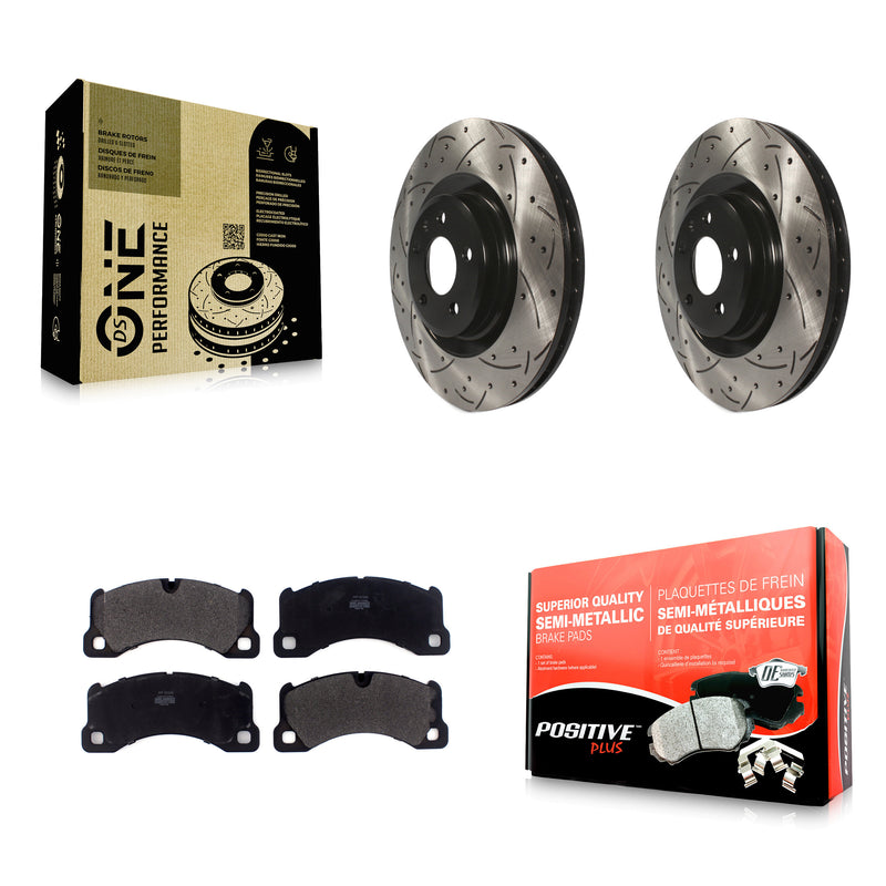 Transit Auto KDF-100621 Disc Brake Kit for 2017 Porsche Macan - Front