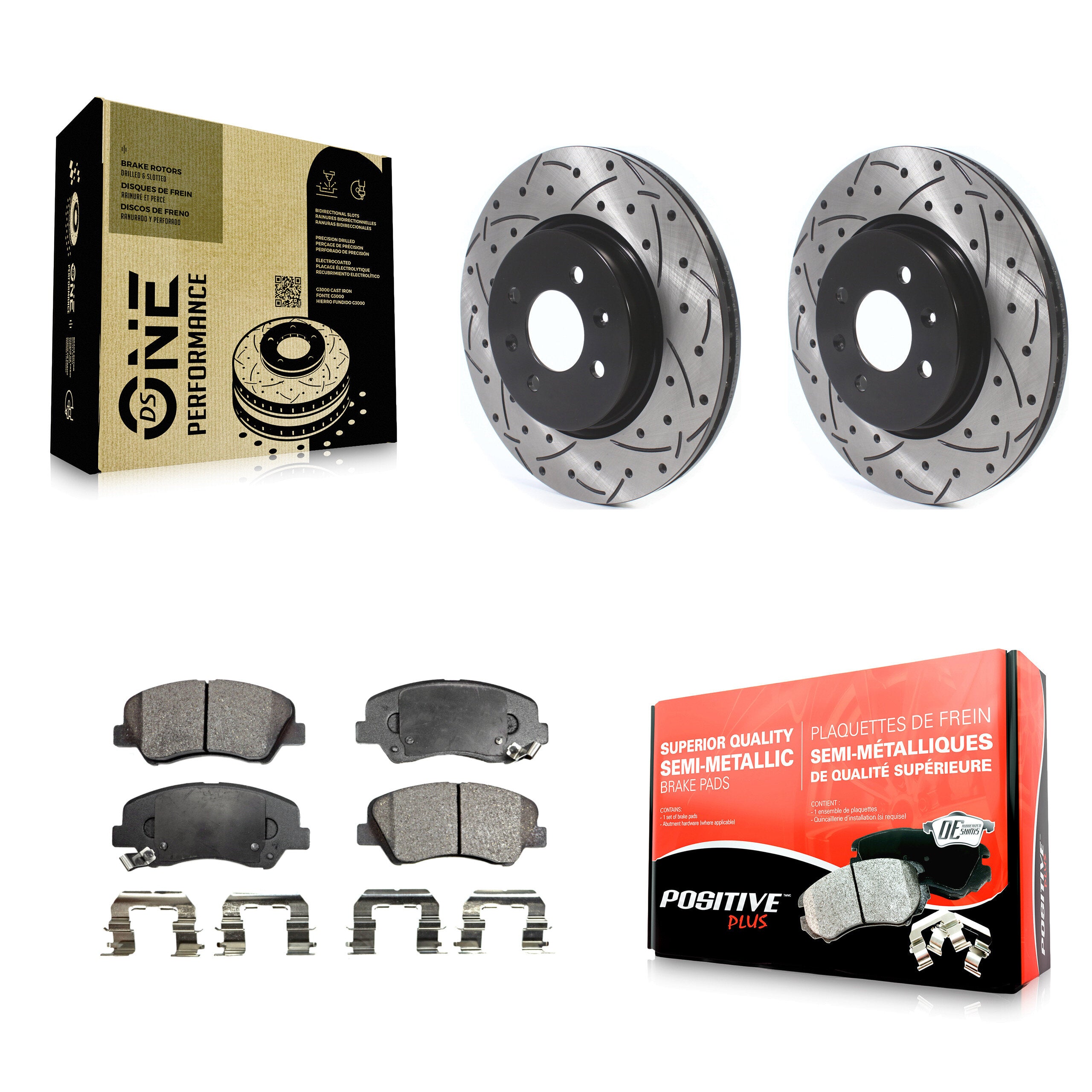 Transit Auto KDF-100623 Disc Brake Kit for 2012-2017 Kia Rio - Front