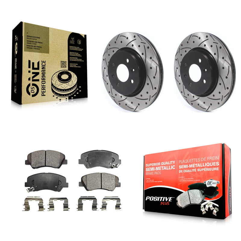 Transit Auto KDF-100623 Disc Brake Kit for 2012-2017 Kia Rio - Front