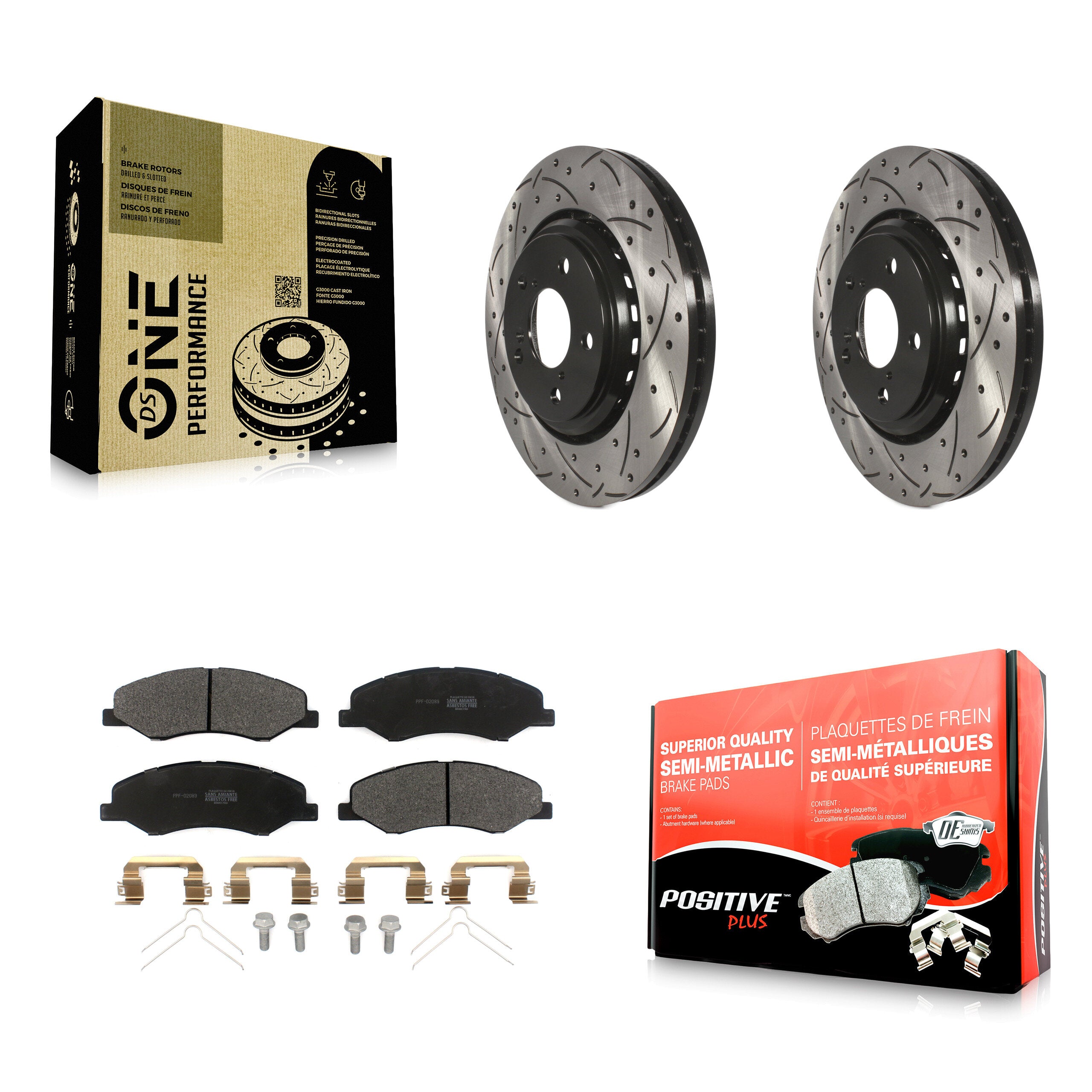 Transit Auto KDF-100625 Disc Brake Kit for 2018-2023 Honda Odyssey - Front