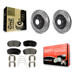Transit Auto KDF-100631 Disc Brake Kit for 2018-2025 Hyundai Kona, Kia Seltos and More - Front