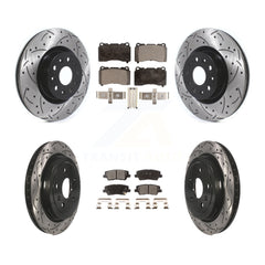 Transit Auto KDF-100645 Disc Brake Kit for 2015 Cadillac CTS - Front and Rear