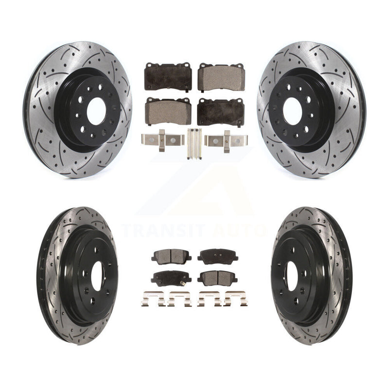 Transit Auto KDF-100645 Disc Brake Kit for 2015 Cadillac CTS - Front and Rear
