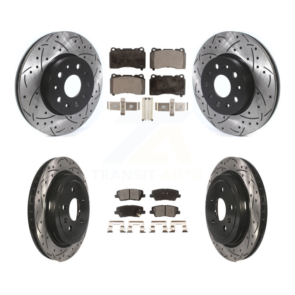 Transit Auto KDF-100647 Disc Brake Kit for 2015-2016 Cadillac CTS - Front and Rear