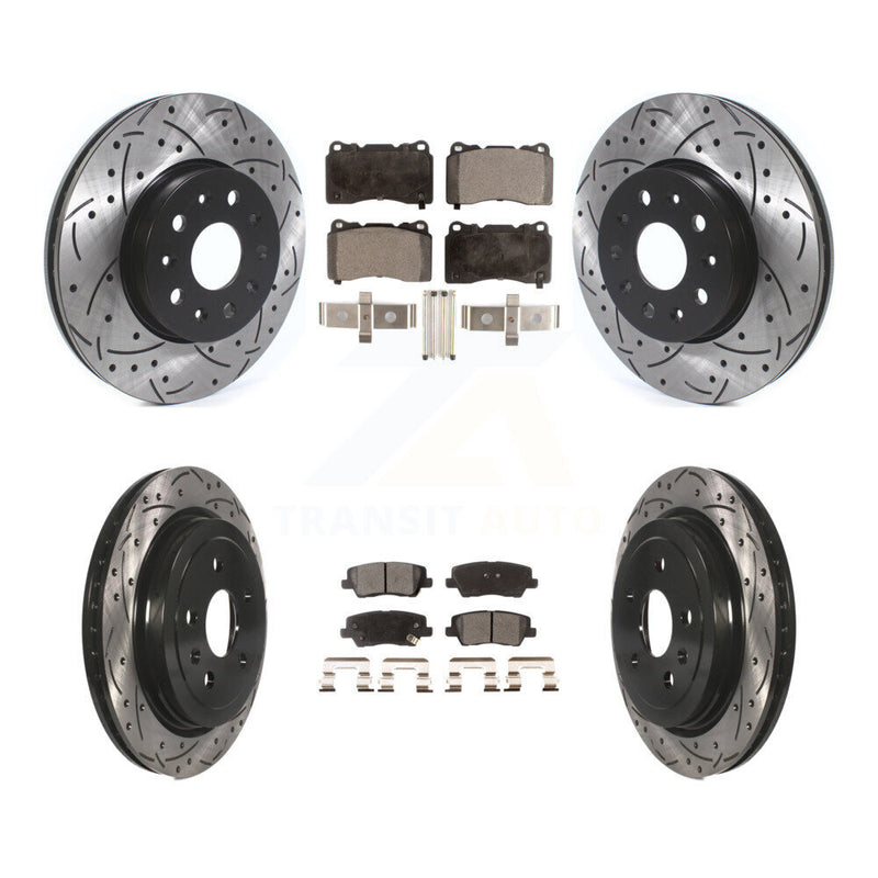 Transit Auto KDF-100647 Disc Brake Kit for 2015-2016 Cadillac CTS - Front and Rear