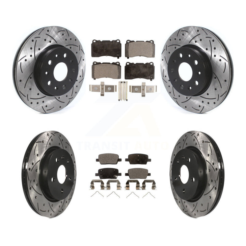 Transit Auto KDF-100648 Disc Brake Kit for 2016-2022 Chevrolet Camaro, Cadillac CT6 - Front and Rear