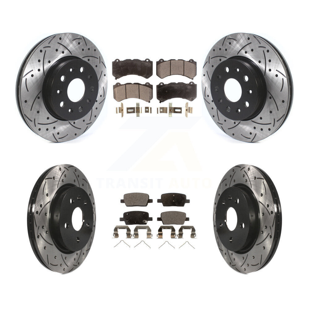 Transit Auto KDF-100650 Disc Brake Kit for 2019-2020 Chevrolet Camaro - Front and Rear