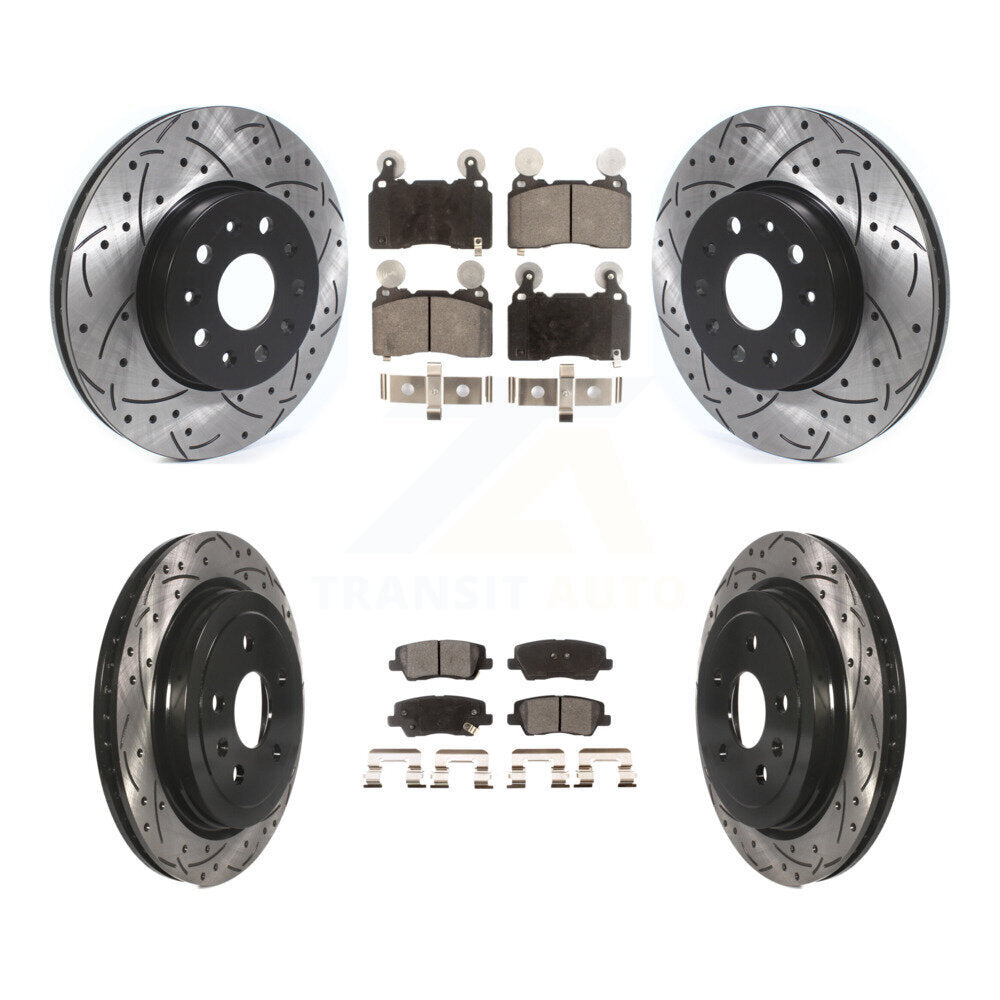 Transit Auto KDF-100651 Disc Brake Kit for 2016-2019 Cadillac CTS - Front and Rear