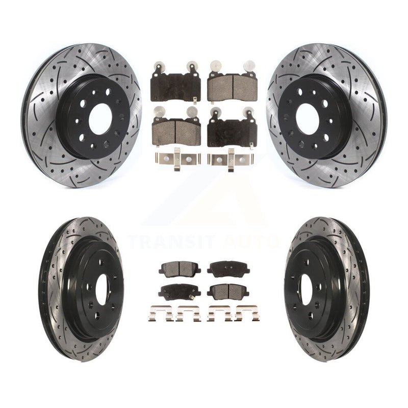 Transit Auto KDF-100651 Disc Brake Kit for 2016-2019 Cadillac CTS - Front and Rear