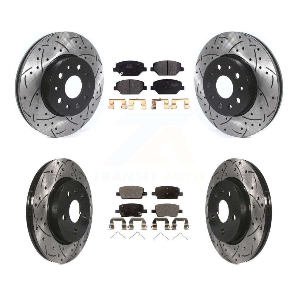 Transit Auto KDF-100652 Disc Brake Kit for 2016-2020 Chevrolet Camaro - Front and Rear