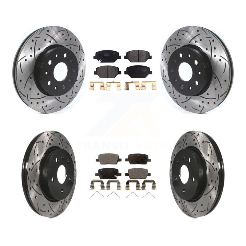 Transit Auto KDF-100652 Disc Brake Kit for 2016-2020 Chevrolet Camaro - Front and Rear