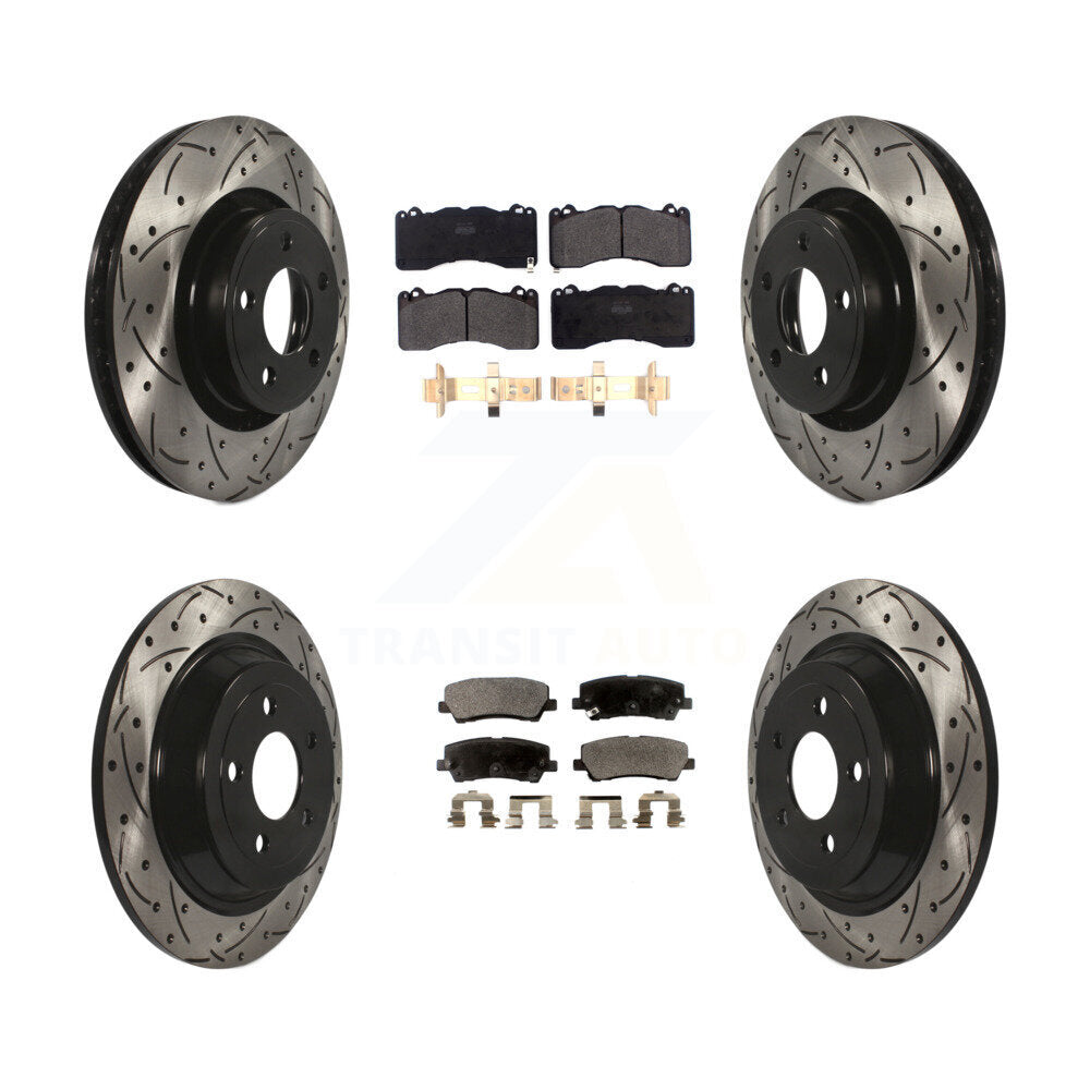 Transit Auto KDF-100653 Disc Brake Kit for 2015 Ford Mustang - Front and Rear