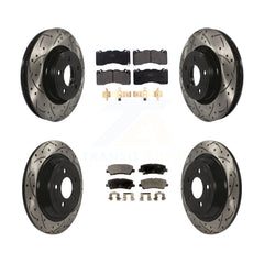 Transit Auto KDF-100653 Disc Brake Kit for 2015 Ford Mustang - Front and Rear