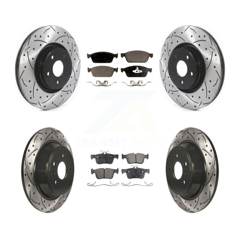 Transit Auto KDF-100655 Disc Brake Kit for 2015-2019 Lincoln MKC - Front and Rear