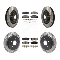 Transit Auto KDF-100659 Disc Brake Kit for 2015-2021 Lexus NX300, Lexus NX200t, Lexus NX300h - Front and Rear