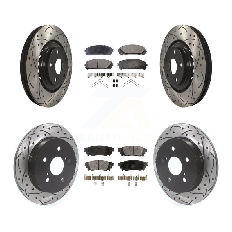 Transit Auto KDF-100659 Disc Brake Kit for 2015-2021 Lexus NX300, Lexus NX200t, Lexus NX300h - Front and Rear