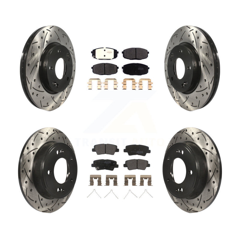 Transit Auto KDF-100661 Disc Brake Kit for 2017-2023 Kia Forte, Hyundai Kona and More - Front and Rear