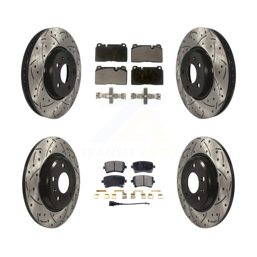 Transit Auto KDF-100662 Disc Brake Kit for 2016 Audi Q5 - Front and Rear