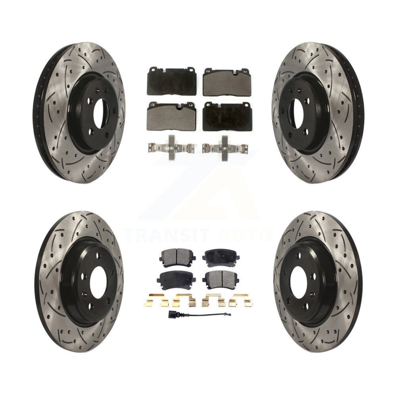 Transit Auto KDF-100662 Disc Brake Kit for 2016 Audi Q5 - Front and Rear