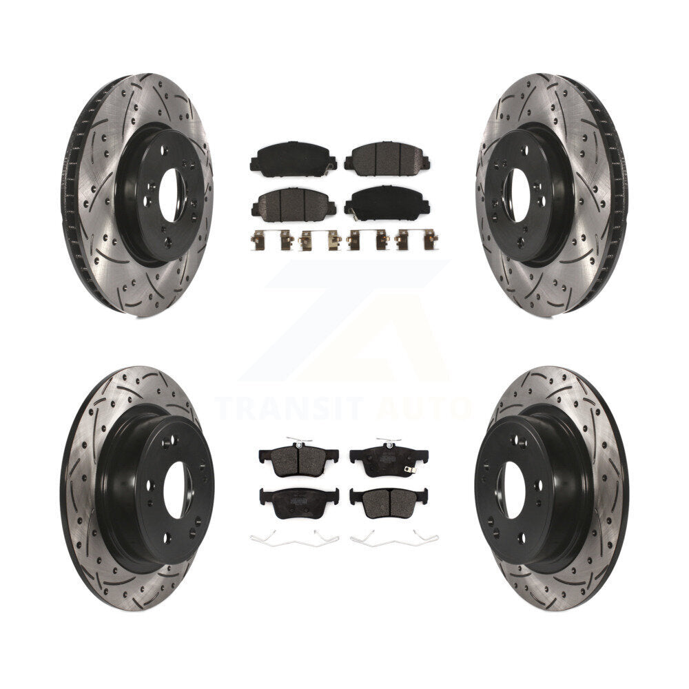 Transit Auto KDF-100664 Disc Brake Kit for 2018-2024 Honda Accord - Front and Rear
