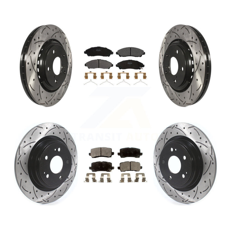 Transit Auto KDF-100666 Disc Brake Kit for 2017-2020 Acura MDX - Front and Rear