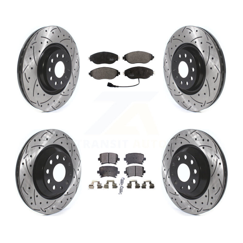 Transit Auto KDF-100667 Disc Brake Kit for 2018-2021 Volkswagen GTI - Front and Rear