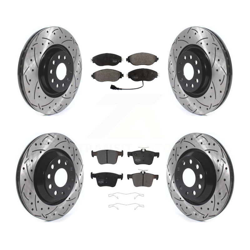 Transit Auto KDF-100668 Disc Brake Kit for 2015-2022 Volkswagen Arteon, Audi A3 Quattro and More - Front and Rear