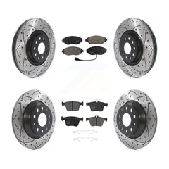 Transit Auto KDF-100669 Disc Brake Kit for 2018-2022 Volkswagen Jetta, Volkswagen Tiguan - Front and Rear