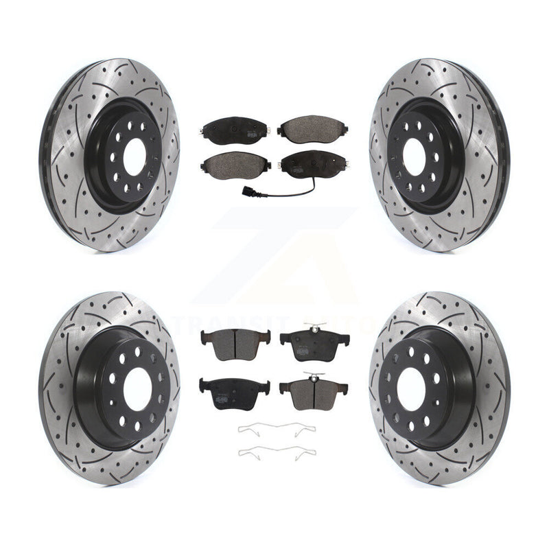 Transit Auto KDF-100669 Disc Brake Kit for 2018-2022 Volkswagen Jetta, Volkswagen Tiguan - Front and Rear