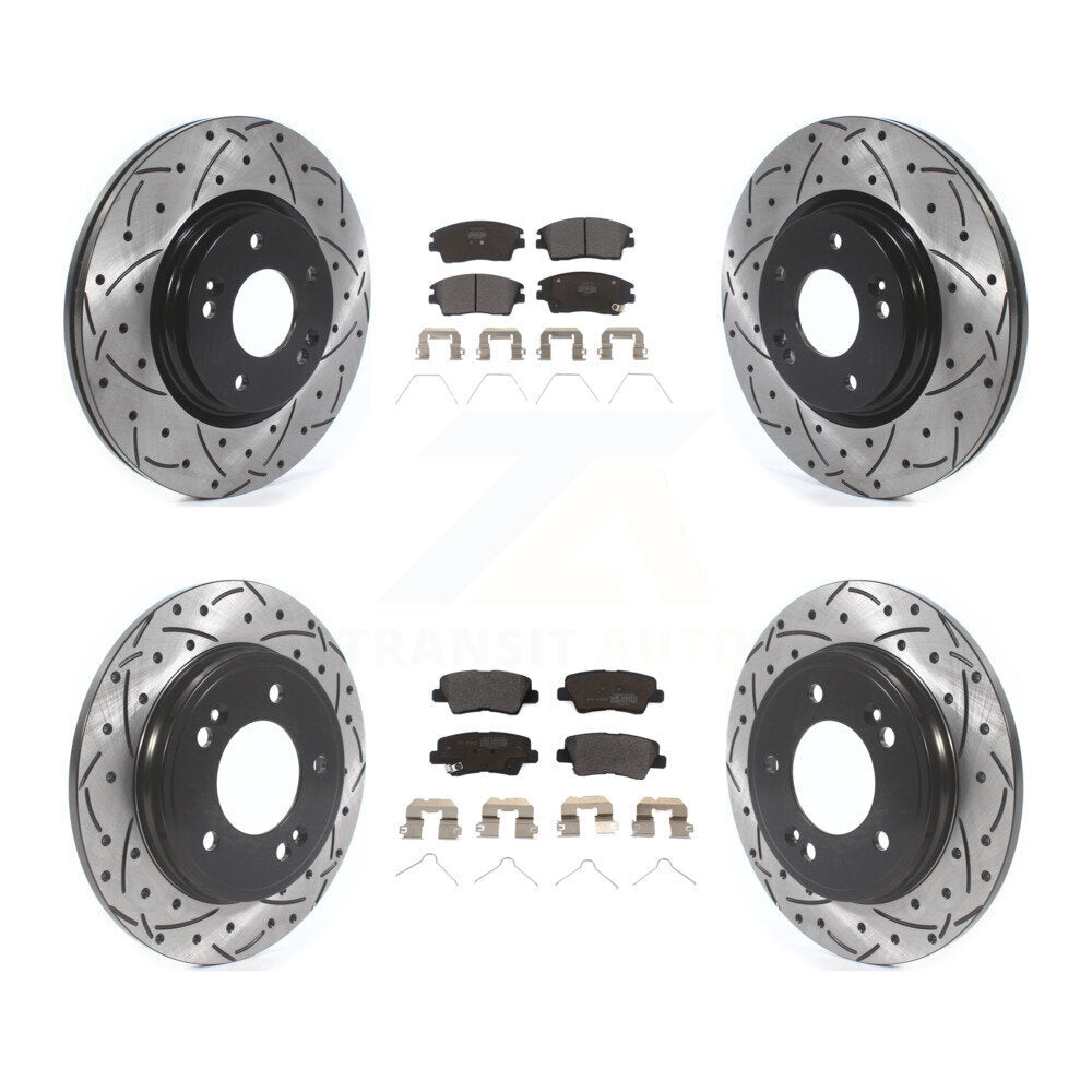 Transit Auto KDF-100673 Disc Brake Kit for 2017-2020 Hyundai Elantra - Front and Rear