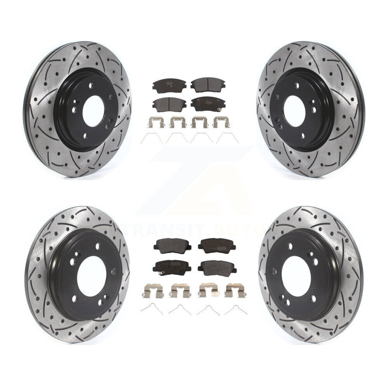 Transit Auto KDF-100673 Disc Brake Kit for 2017-2020 Hyundai Elantra - Front and Rear