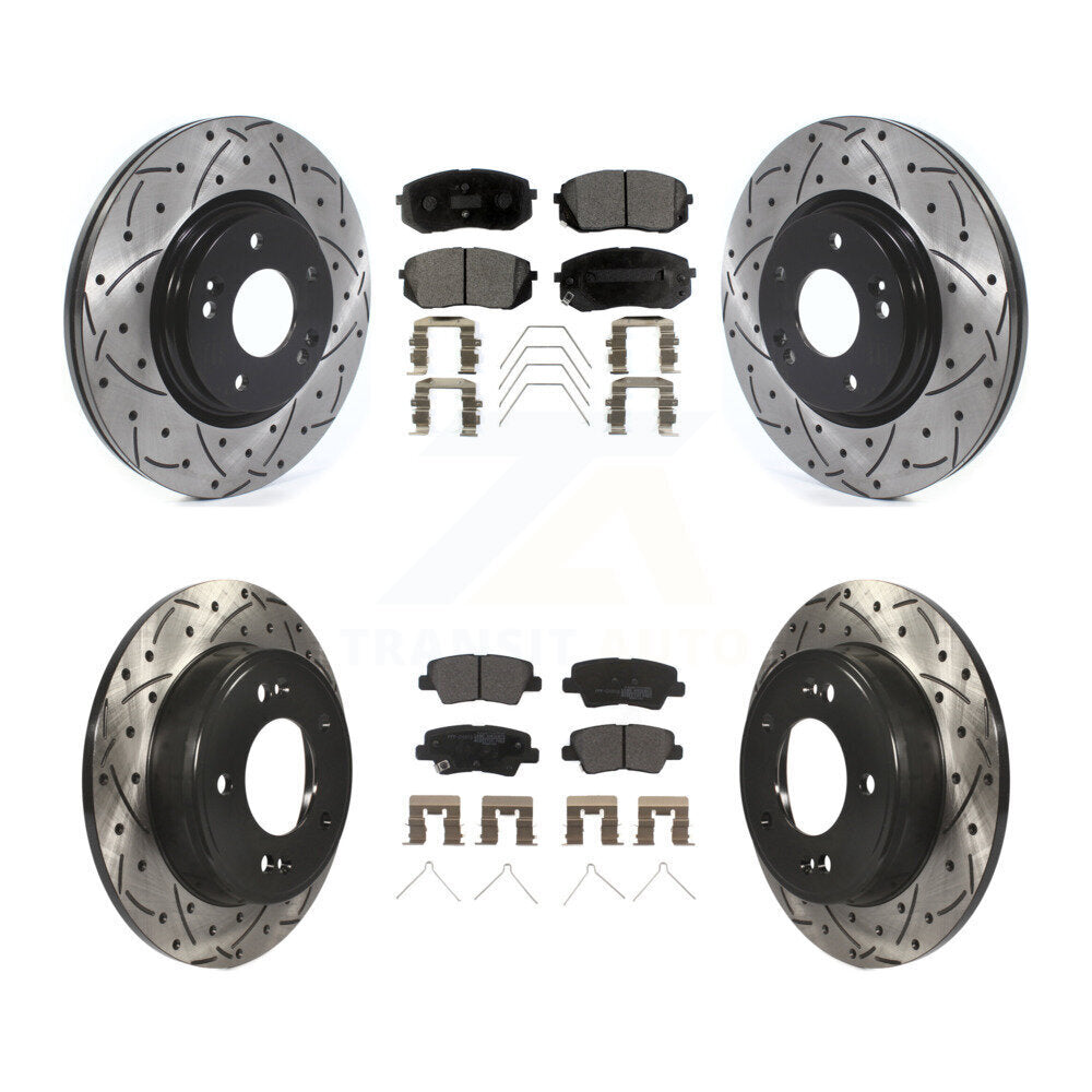 Transit Auto KDF-100674 Disc Brake Kit for 2021 Kia Forte5 - Front and Rear