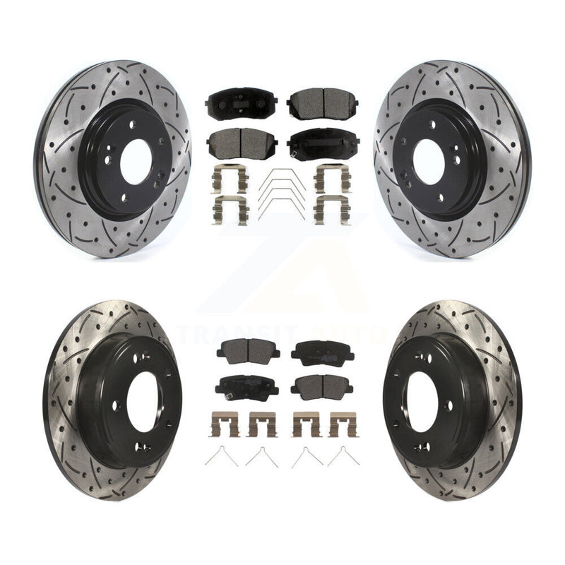 Transit Auto KDF-100674 Disc Brake Kit for 2021 Kia Forte5 - Front and Rear