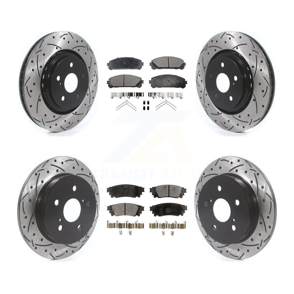 Transit Auto KDF-100677 Disc Brake Kit for 2020-2023 Toyota Camry, Toyota Avalon - Front and Rear