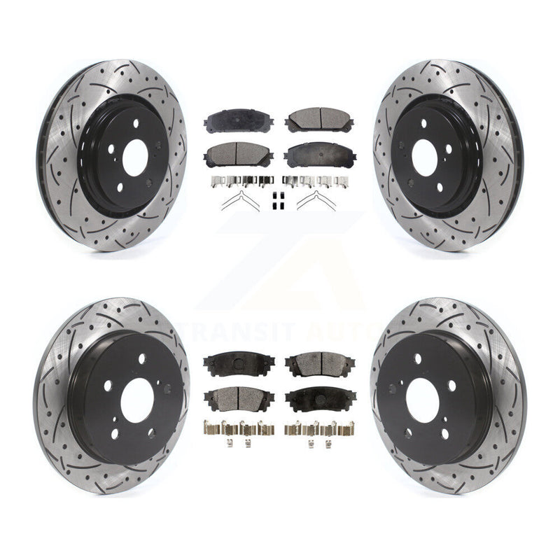 Transit Auto KDF-100677 Disc Brake Kit for 2020-2023 Toyota Camry, Toyota Avalon - Front and Rear