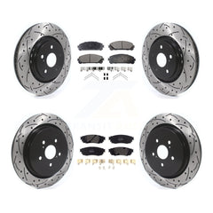 Transit Auto KDF-100678 Disc Brake Kit for 2016-2022 Lexus RX350, Lexus RX350L and More - Front and Rear
