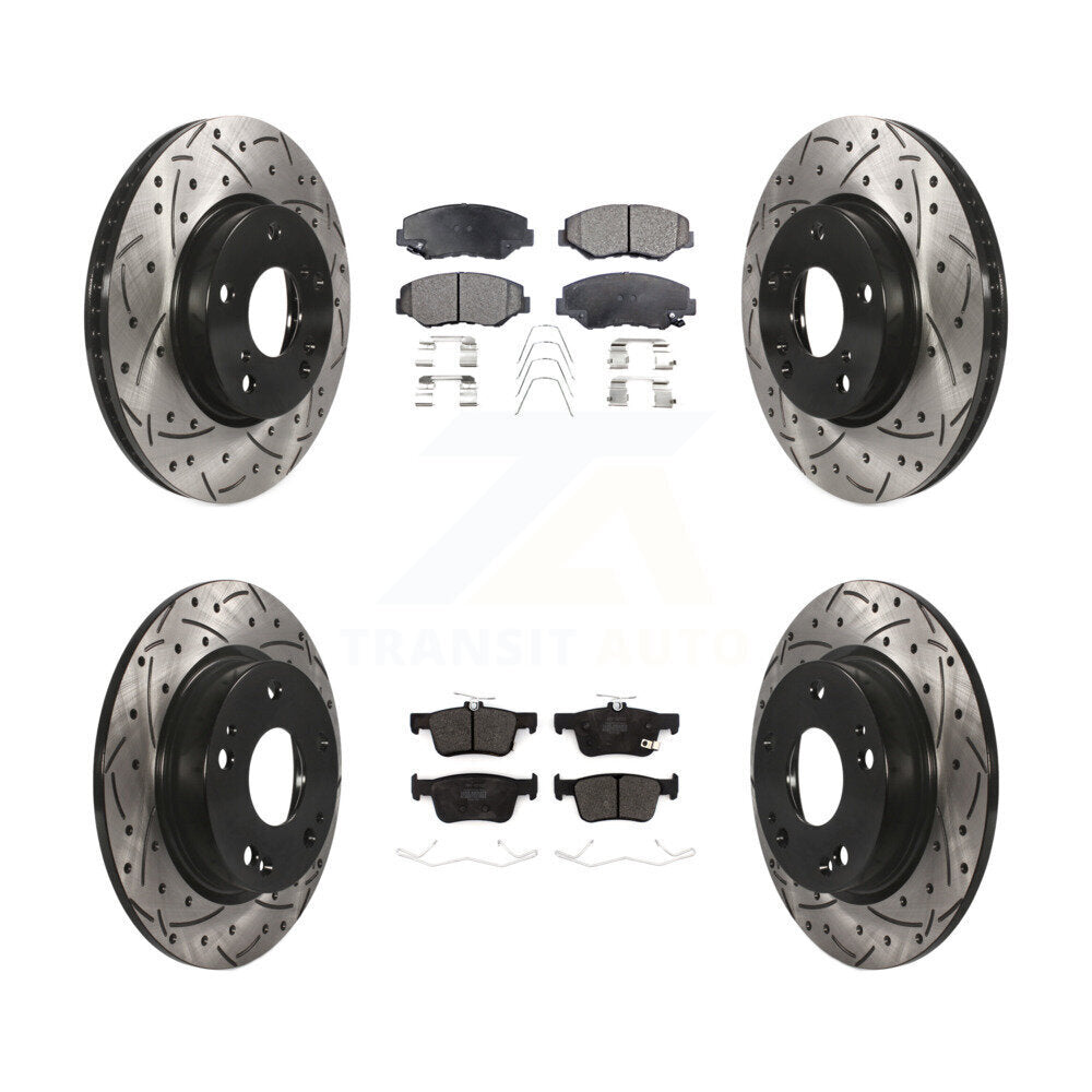 Transit Auto KDF-100679 Disc Brake Kit for 2020-2021 Honda Civic - Front and Rear