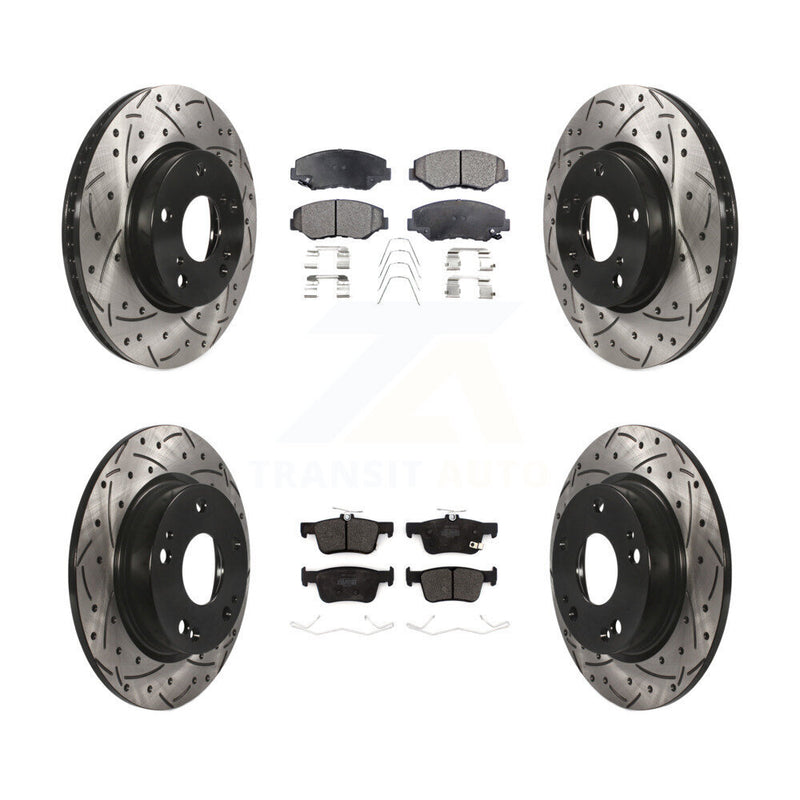 Transit Auto KDF-100679 Disc Brake Kit for 2020-2021 Honda Civic - Front and Rear