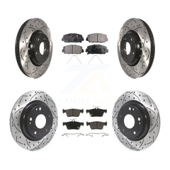 Transit Auto KDF-100680 Disc Brake Kit for 2017-2020 Honda Civic - Front and Rear
