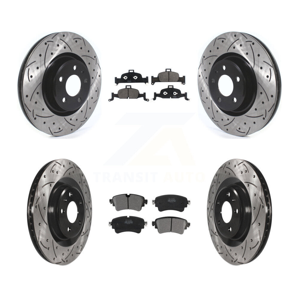 Transit Auto KDF-100683 Disc Brake Kit for 2017-2020 Audi A4 allroad, Audi A6 Quattro and More - Front and Rear