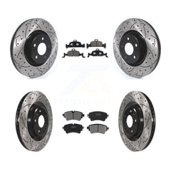 Transit Auto KDF-100683 Disc Brake Kit for 2017-2020 Audi A4 allroad, Audi A6 Quattro and More - Front and Rear