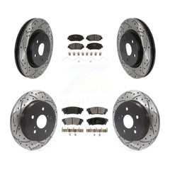 Transit Auto KDF-100685 Disc Brake Kit for 2018-2024 Toyota Camry, Lexus ES300h and More - Front and Rear