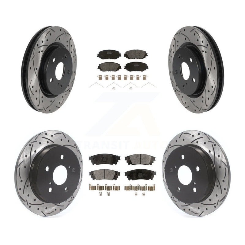 Transit Auto KDF-100685 Disc Brake Kit for 2018-2024 Toyota Camry, Lexus ES300h and More - Front and Rear