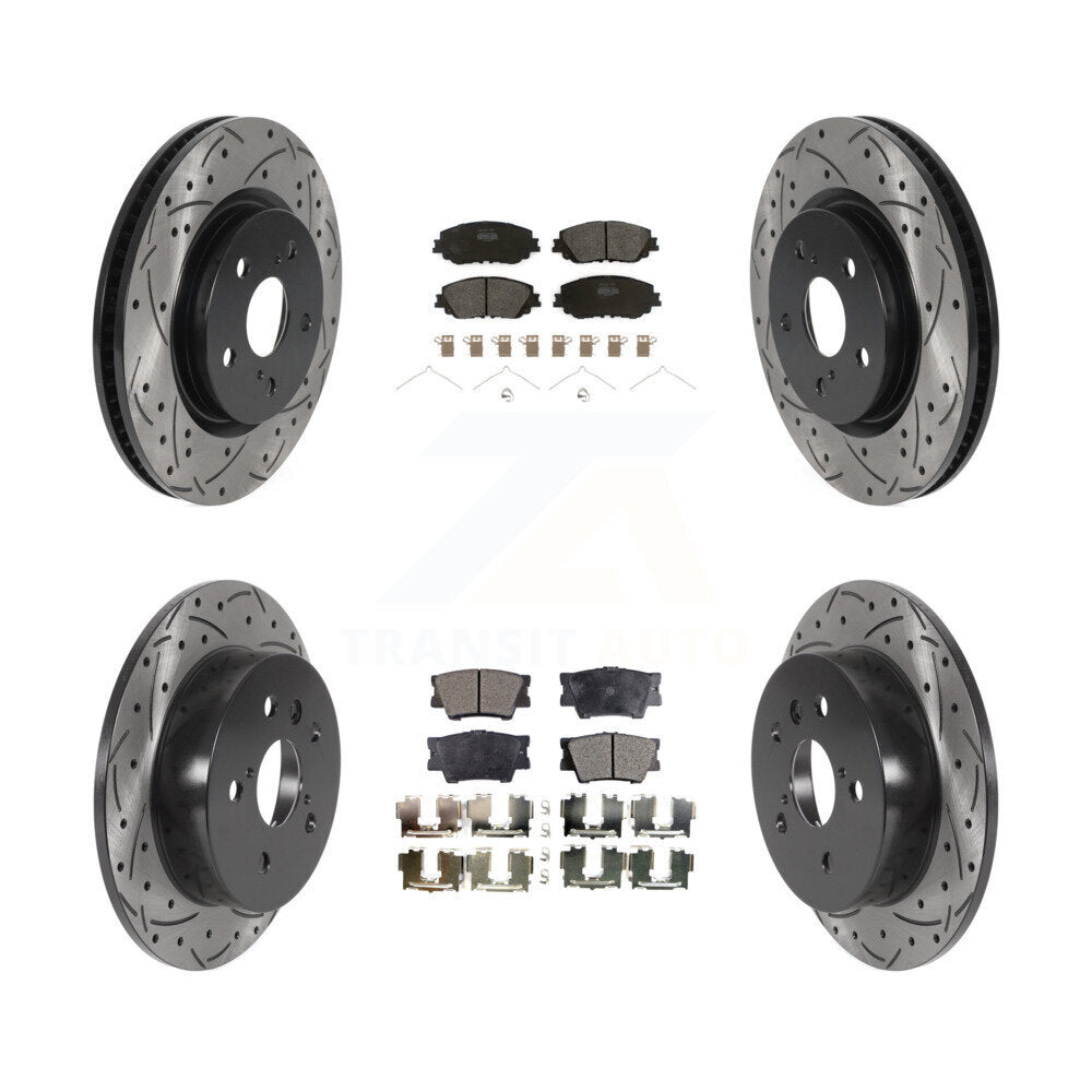 Transit Auto KDF-100686 Disc Brake Kit for 2018-2024 Toyota Camry - Front and Rear
