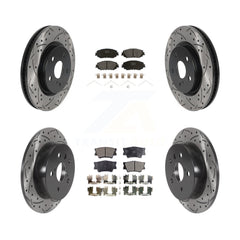 Transit Auto KDF-100686 Disc Brake Kit for 2018-2024 Toyota Camry - Front and Rear