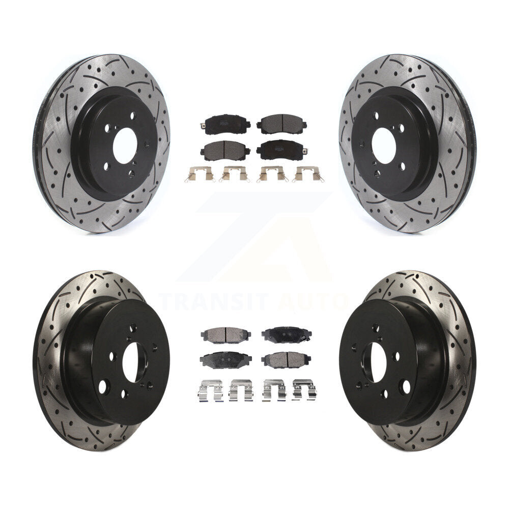 Transit Auto KDF-100687 Disc Brake Kit for 2017-2023 Subaru Crosstrek, Subaru Impreza - Front and Rear