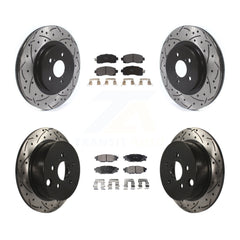 Transit Auto KDF-100687 Disc Brake Kit for 2017-2023 Subaru Crosstrek, Subaru Impreza - Front and Rear