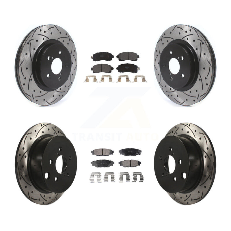 Transit Auto KDF-100687 Disc Brake Kit for 2017-2023 Subaru Crosstrek, Subaru Impreza - Front and Rear