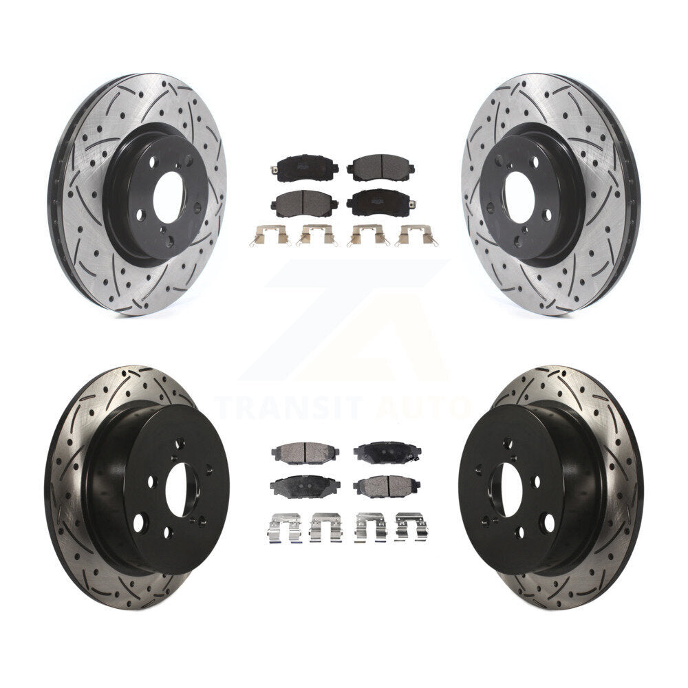 Transit Auto KDF-100689 Disc Brake Kit for 2017-2023 Subaru Impreza - Front and Rear